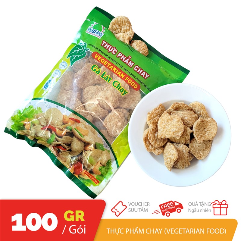 Túi 100gr Gà lát chay thực phẩm chay từ đậu nành