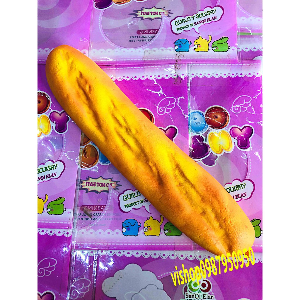 Đồ Chơi Squishy Hình Bánh Mì Pháp dài 30cm