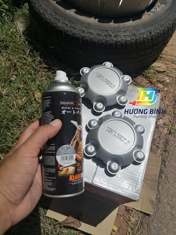 [COMBO] Sơn xịt Samurai màu Bạc - 124 với bóng K1K