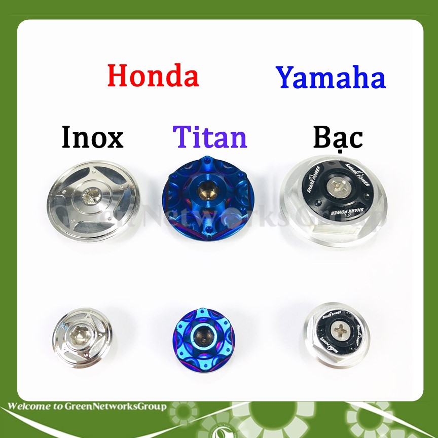 Chụp ốc mâm lửa CNC Honda Yamaha Loại đặc biệt Greennetworks