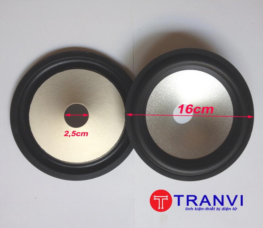 Màng loa 16cm nhám bạc-1 đôi