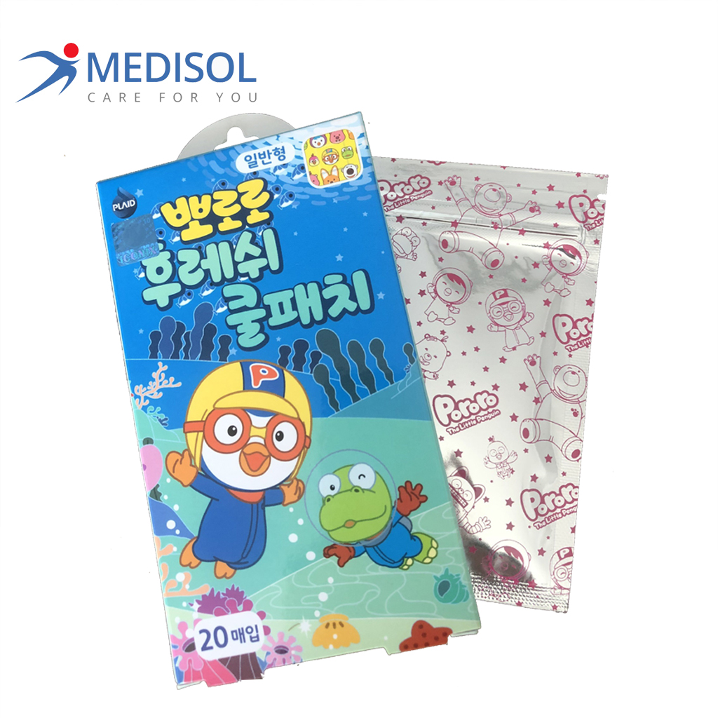 Băng Keo Cá Nhân Pororo Fresh Cool (hộp 20 miếng)