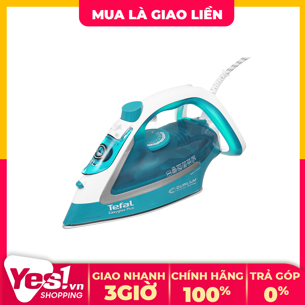 Bàn ủi hơi nước tefal fv5737e0 - bảo hành chính hãng - voucher 10% lên đến 800k