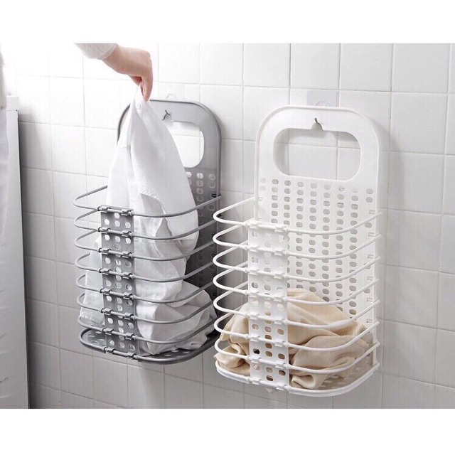 Giỏ đựng đồ treo tường gấp gọn