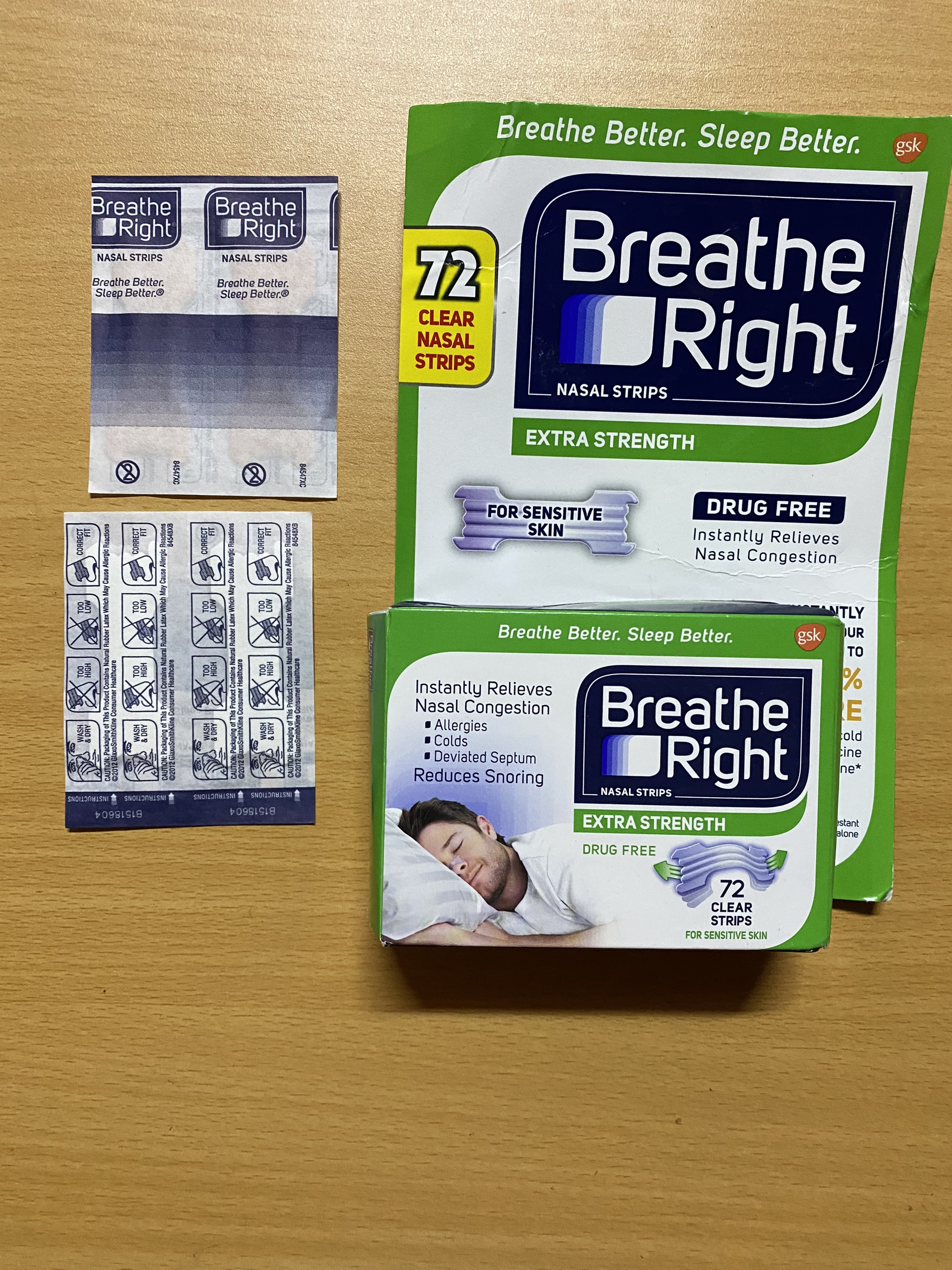 Miếng dán chống ngáy Breathe Right - Hàng Mỹ