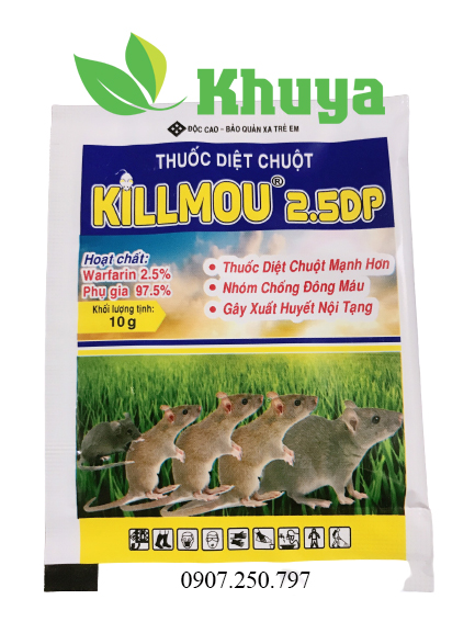 Diệt chuột Killmou 2.5DP gói 10gr