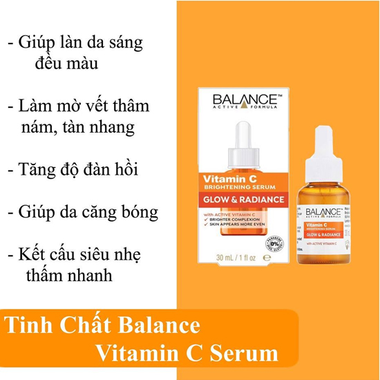 Serum Trắng Da, Mờ Thâm Balance Active Formula Vitamin C Brightening 30ml