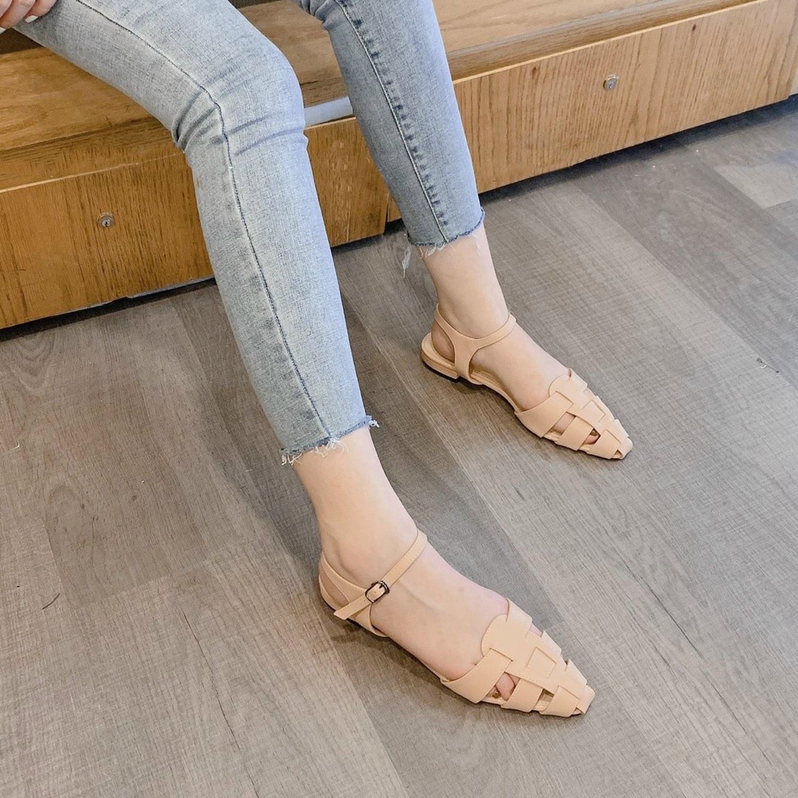 giày sandal đan kiểu mới 2021 fb