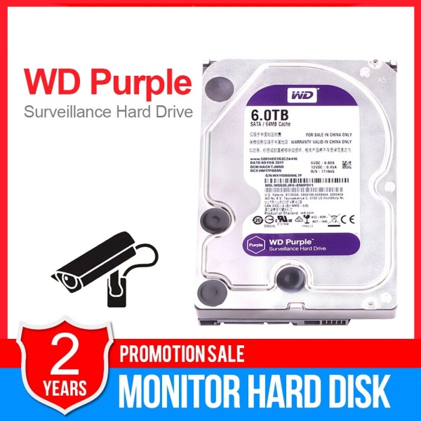 Bảng giá Ổ Cứng HDD Western Digital Purple 6TB 3.5 inch Sata 3 chuyên dùng cho Camera, máy vi tính PC, - bảo hành 2 năm Phong Vũ