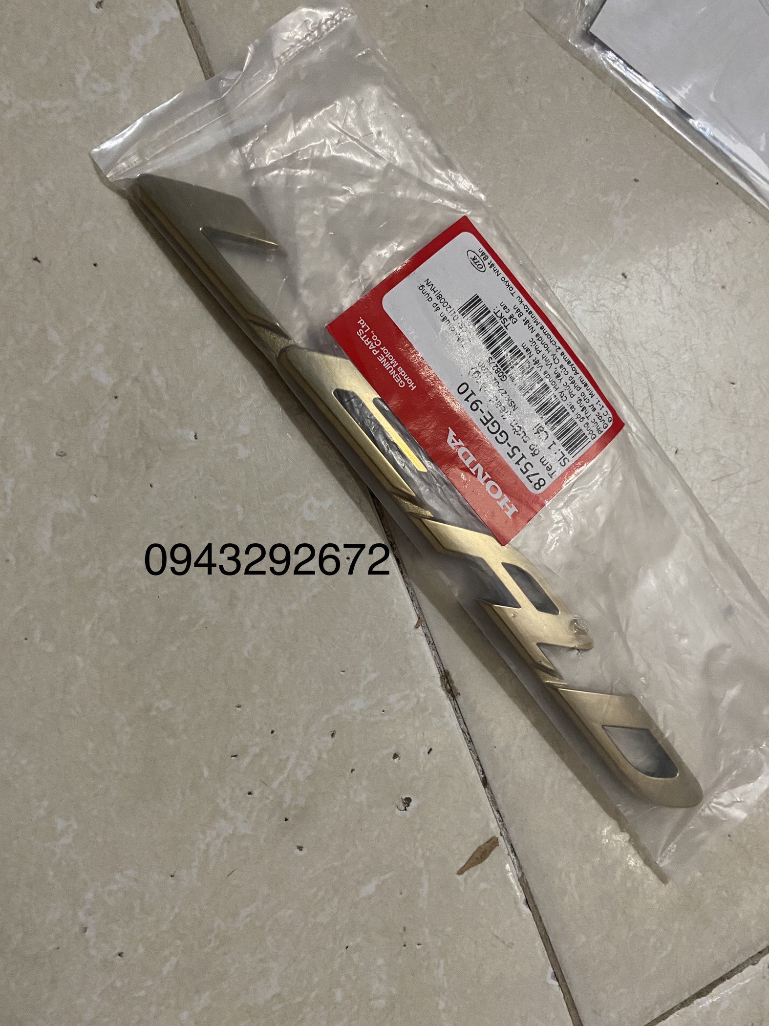 Tem sườn lead 110 chữ nổi honda