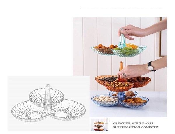 Khay mứt 1 tầng ( có thể ráp lại nhiều tầng )