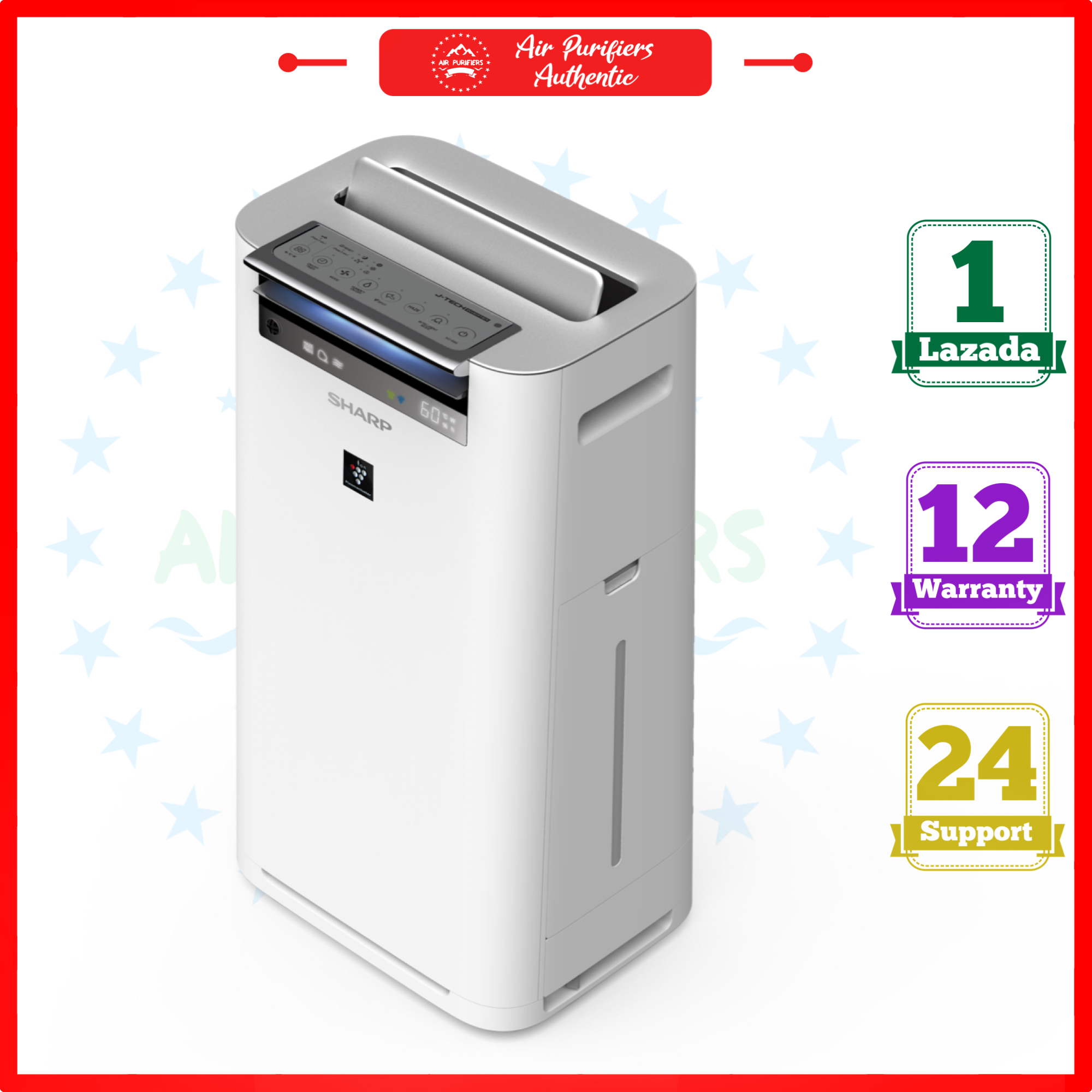 Máy lọc không khí và tạo ẩm Sharp KC-G50EV-W (38m²)
