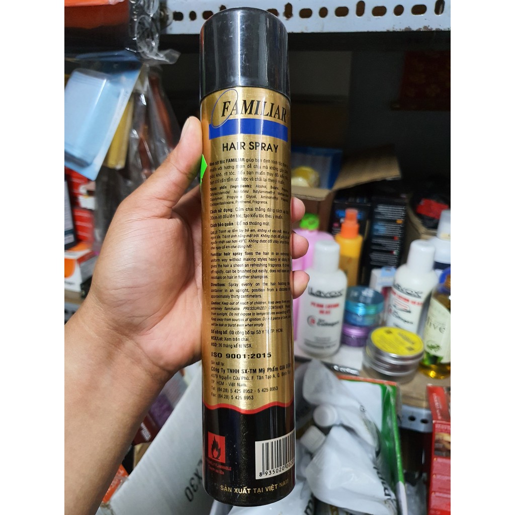 Keo Xịt Tóc Familiar Hair Spray 400Ml