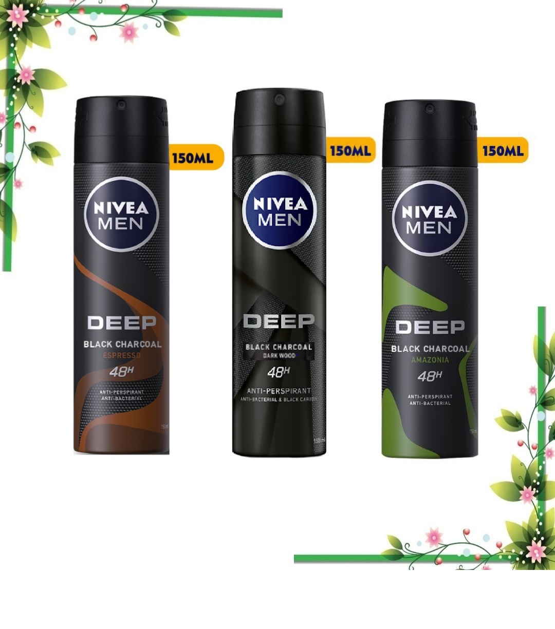 Nivea Men Deep Odor Prevention Spray (150 ml)