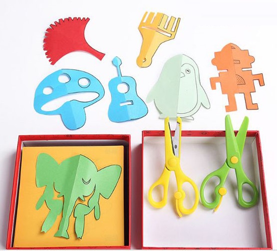 Bộ đồ chơi cắt giấy thủ công cho bé: 240 giấy màu và 2 kéo cắt an toàn tiện dụng- bộ cắt dán giấy thông minh 240 tờ giấy kèm 2 kéo