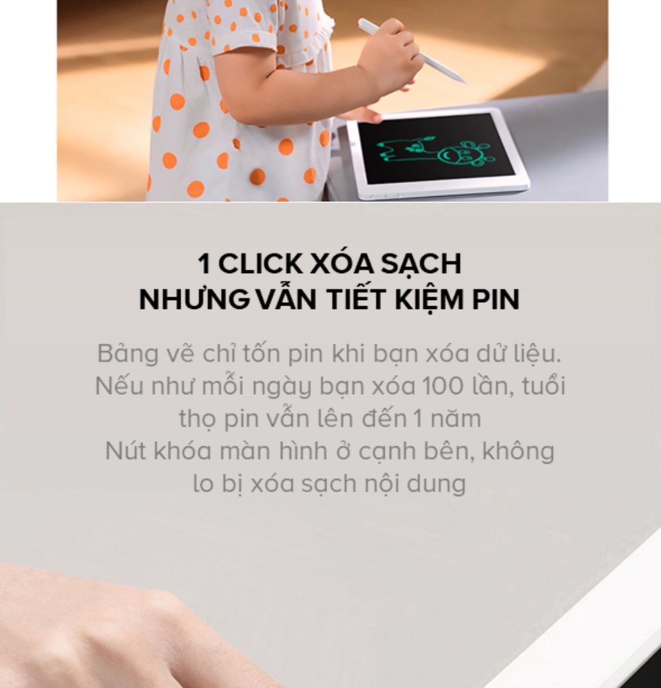 Bảng vẽ điện tử LCDMijia 13.5inch (Hàng chính hãng)