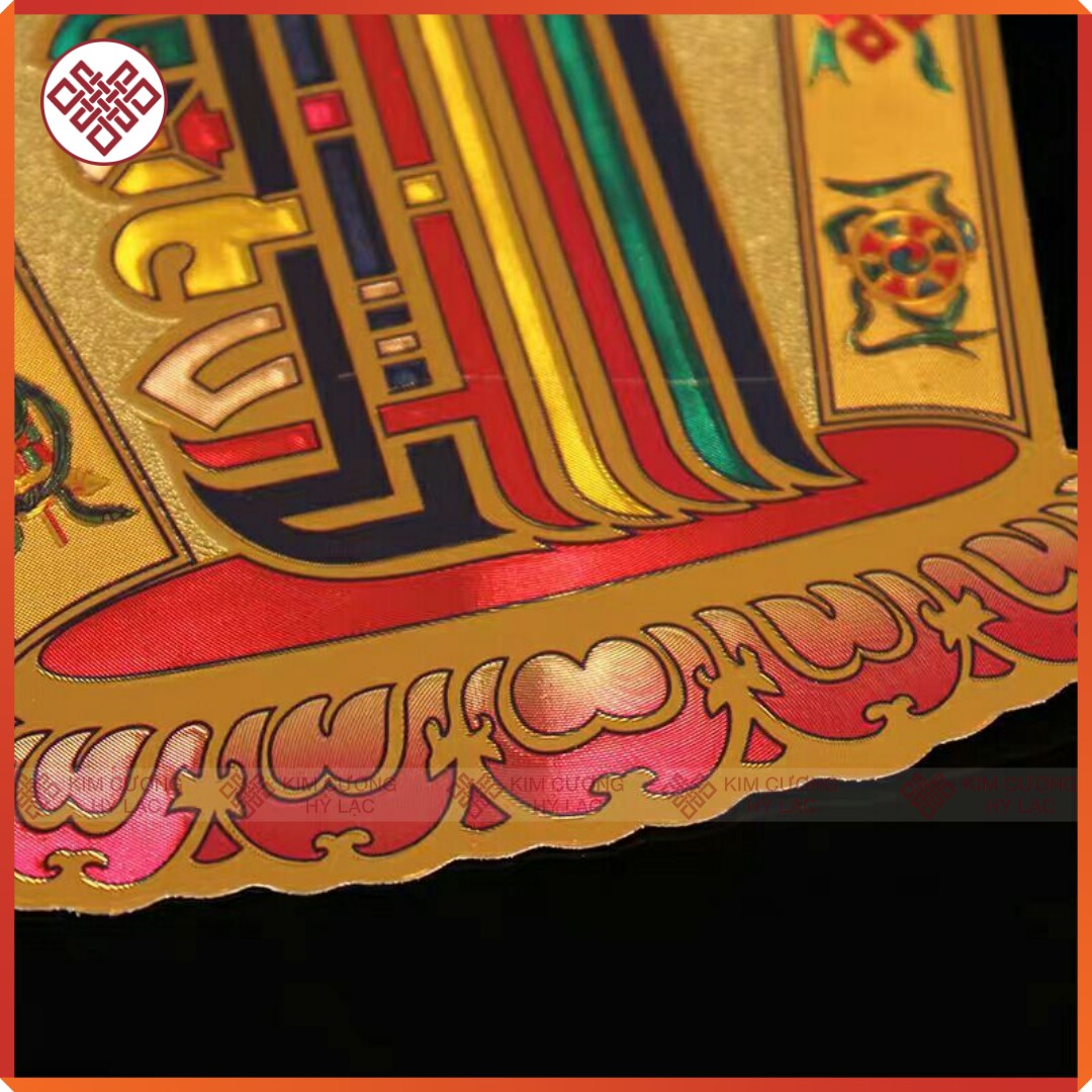 Decal dán biểu tượng Kalachakra Mật tông [Kim Cương Hỷ Lạc]