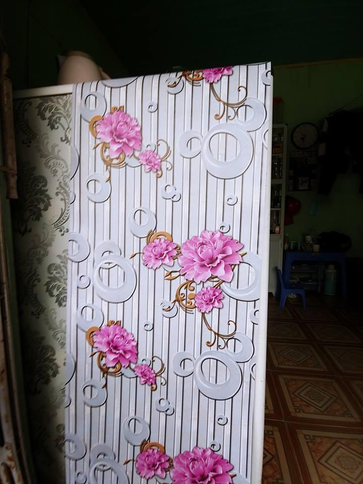 10m giấy dán tường hoa đào khổ 45cm có keo dán sẵn