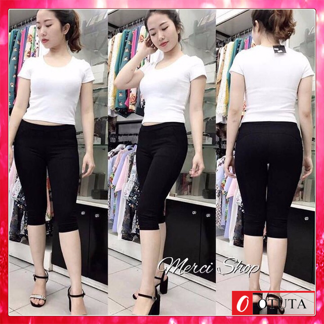 Quần legging thể thao, quần legging lửng -OTUTA
