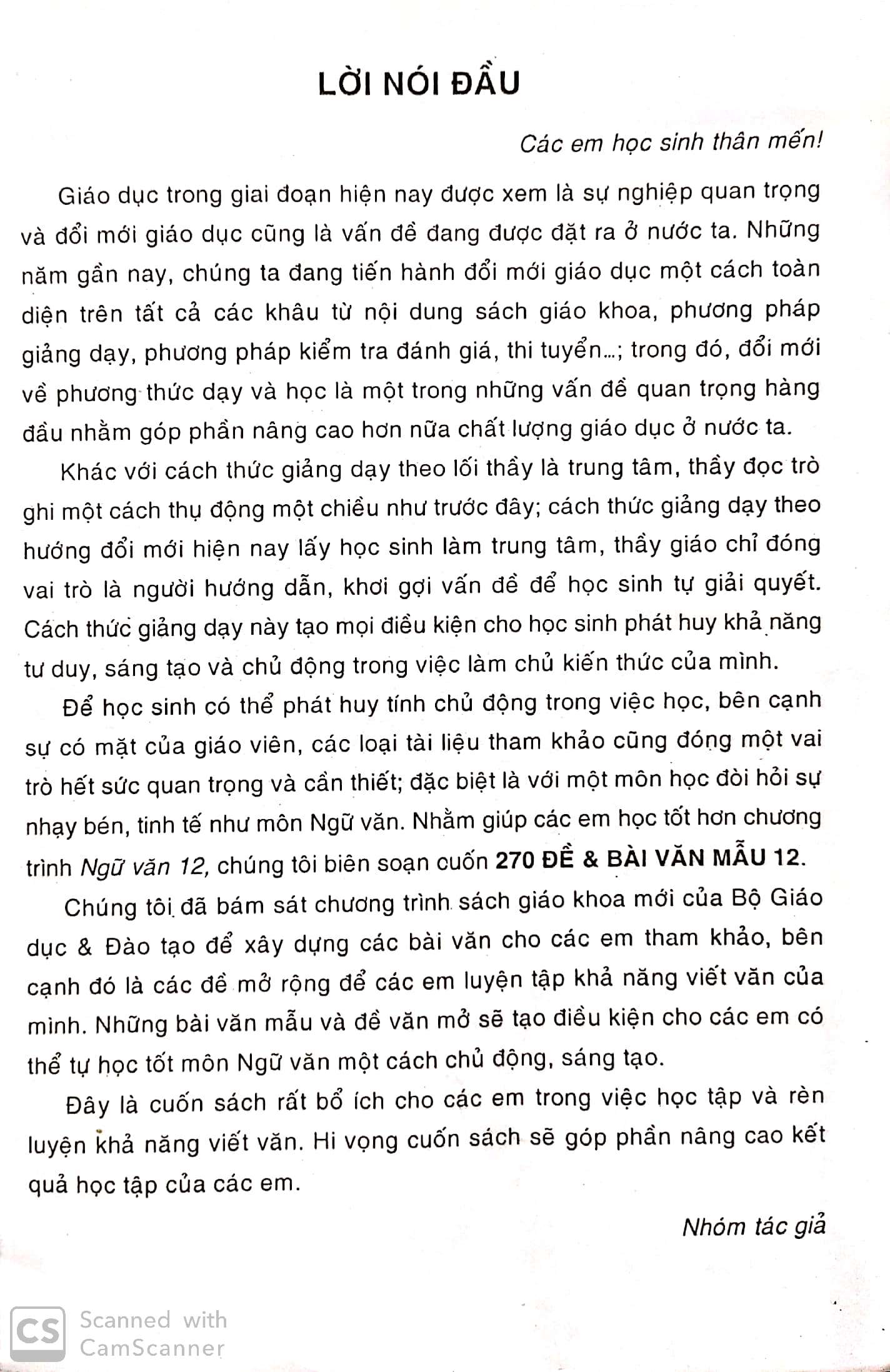 [HCM]270 Đề & bài văn mẫu 12