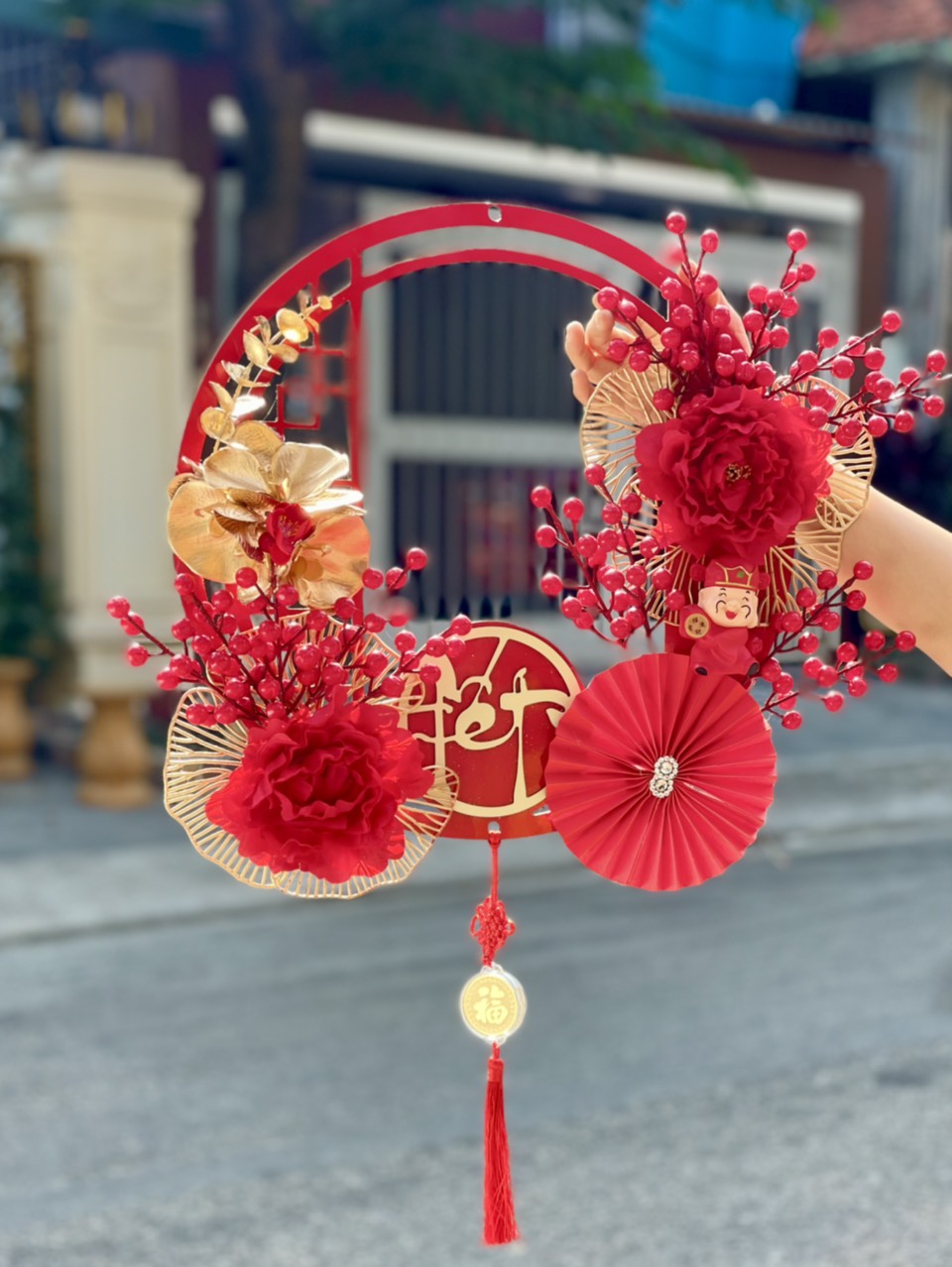Sỉ vòng trang trí tết ( kt 40 cm)