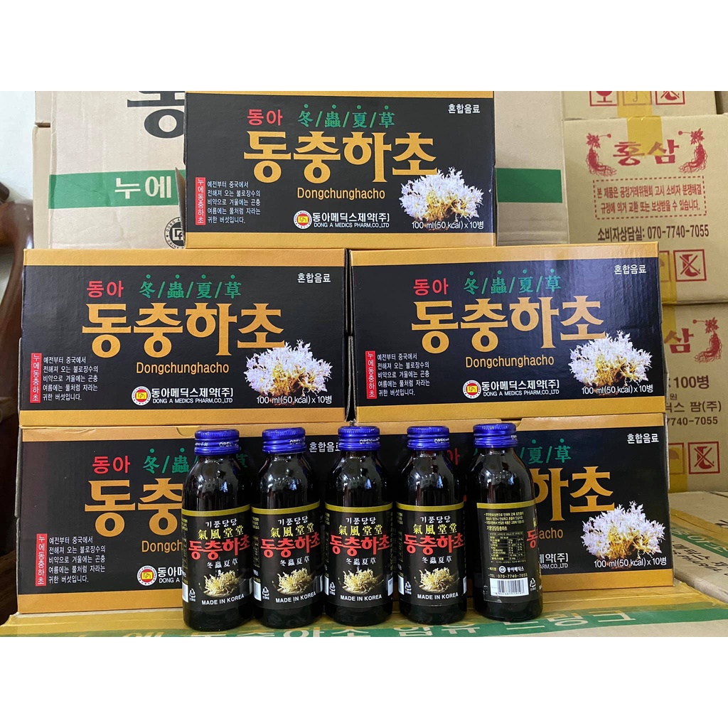 Nước đông trùng hàn quốc x hộp 10 chai