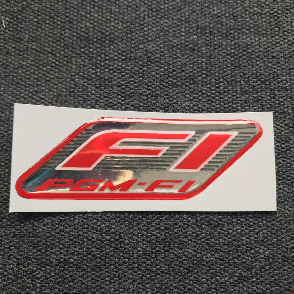 [RẺ ĐẸP] Bộ tem LOGO, tem HUY HIỆU XE MÁY CHỮ FI-PGM NHƯ ZIN THEO XE DÁN MẶT NẠ XE MÁY SIÊU CÁ TÍNH (MÀU ĐỎ)