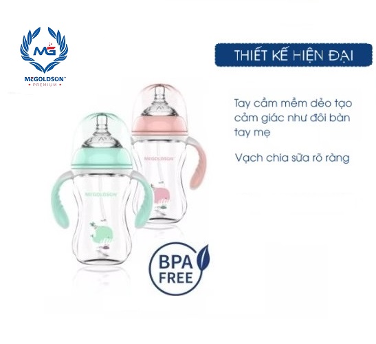 Bình sữa PP Cổ Rộng PP McGOLDSON 300ml