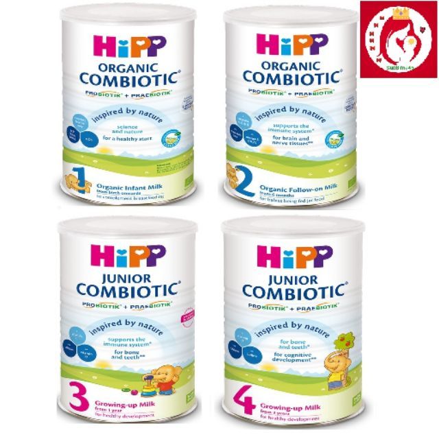 Sữa bột HiPP Organic 800g đủ số 1,2,3,4 Date 2021(Số 3 800g)