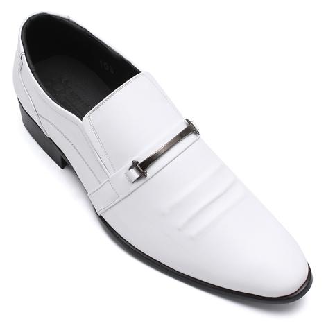 Giày nam da bò màu trắng HK7135
