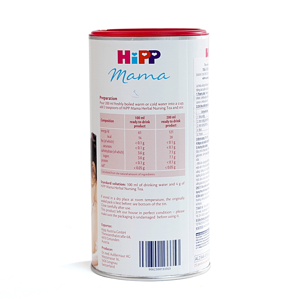 Trà cốm hoà tan HiPP dành cho phụ nữ cho con bú 200g