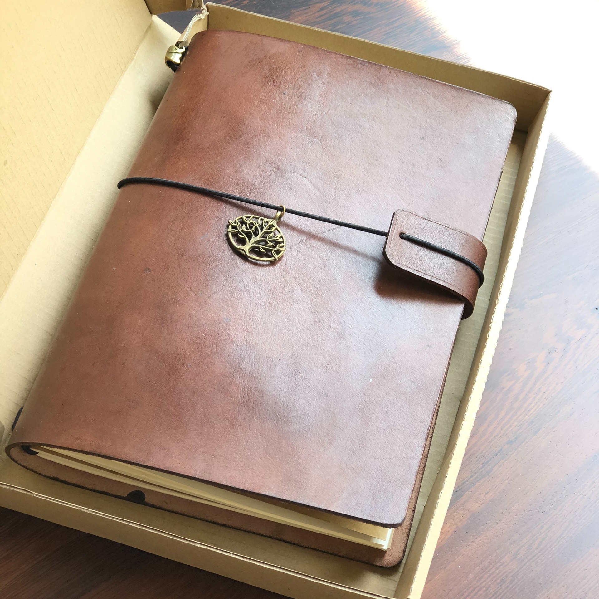 Sổ Tay Bìa Da Handmade, Sổ Ghi Chép Journal Travellers Size A5 Da Thật Cực Chất