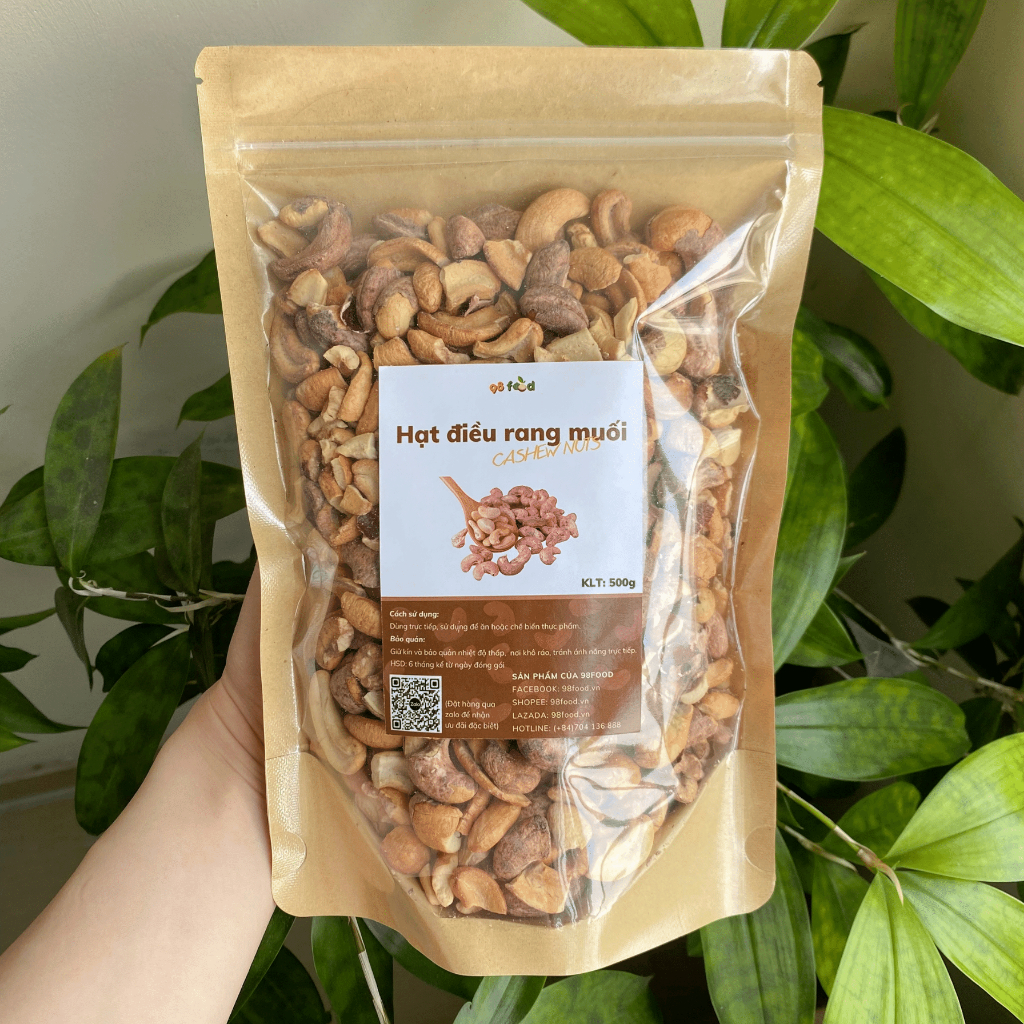 Hạt điều rang muối còn vỏ lụa