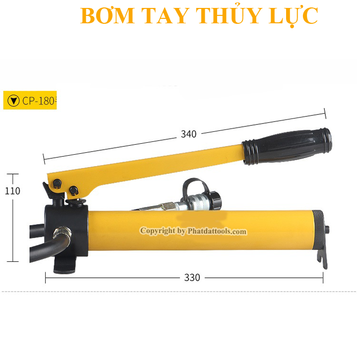 Bơm tay thủy lực CP180 - Bảo hành 06 tháng