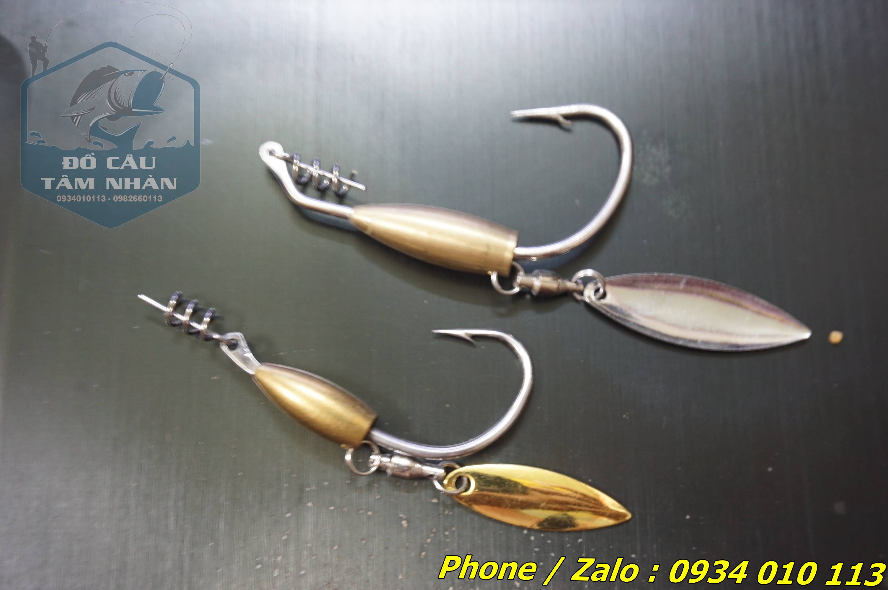 [Có sẵn] [Ảnh thật] 01 Lưỡi câu cá lò xo AR15 chuyên gắn mồi cá mềm câu cá lóc .v.v.