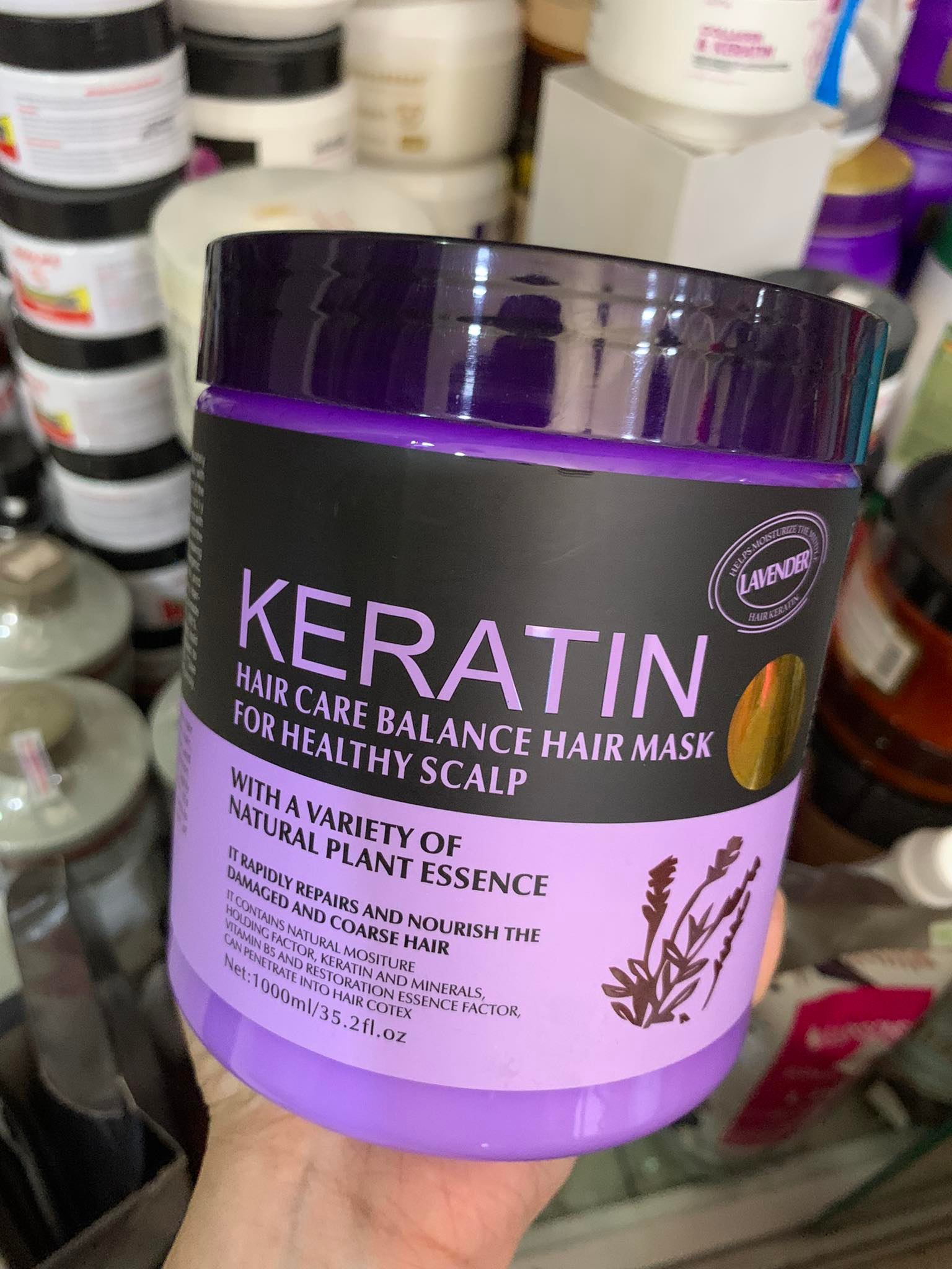 DẦU HẤP Ủ TÓC KERATIN màu tím HÀN QUỐC 1000ML