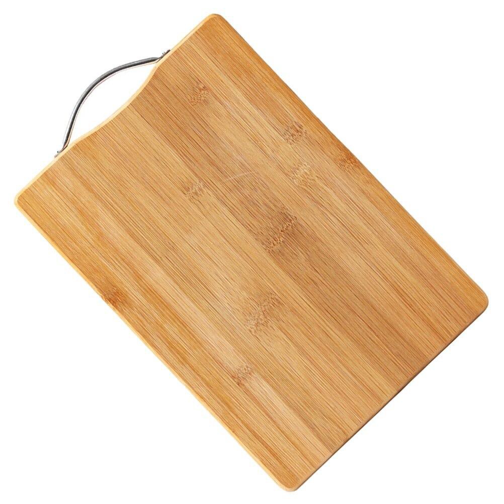 [DEAL LAZA] Thớt gỗ tre khoáng khuẩn loại dày  có móc treo inox cao cấp