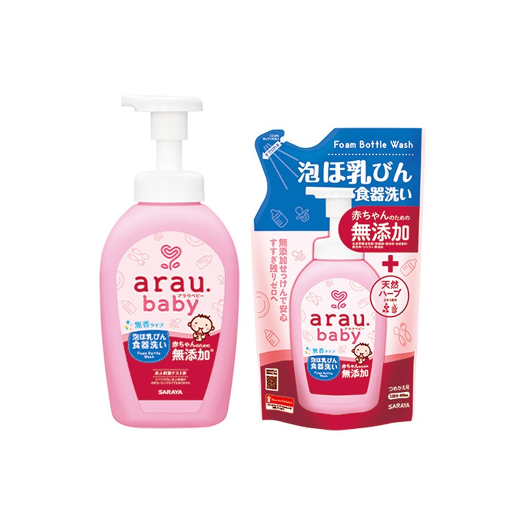 Nước rửa bình sữa Arau dạng Chai ( 500ml ) và túi ( 450ml )