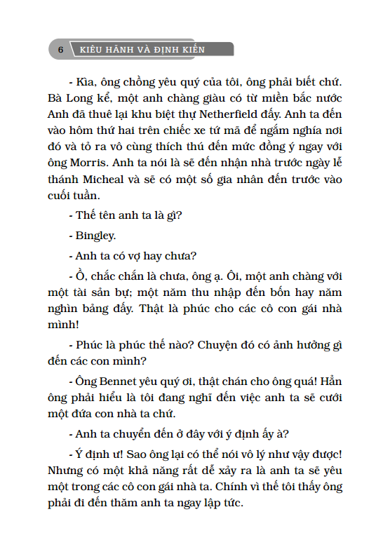 SÁCH - Kiêu Hãnh Và Định Kiến (bìa mềm)