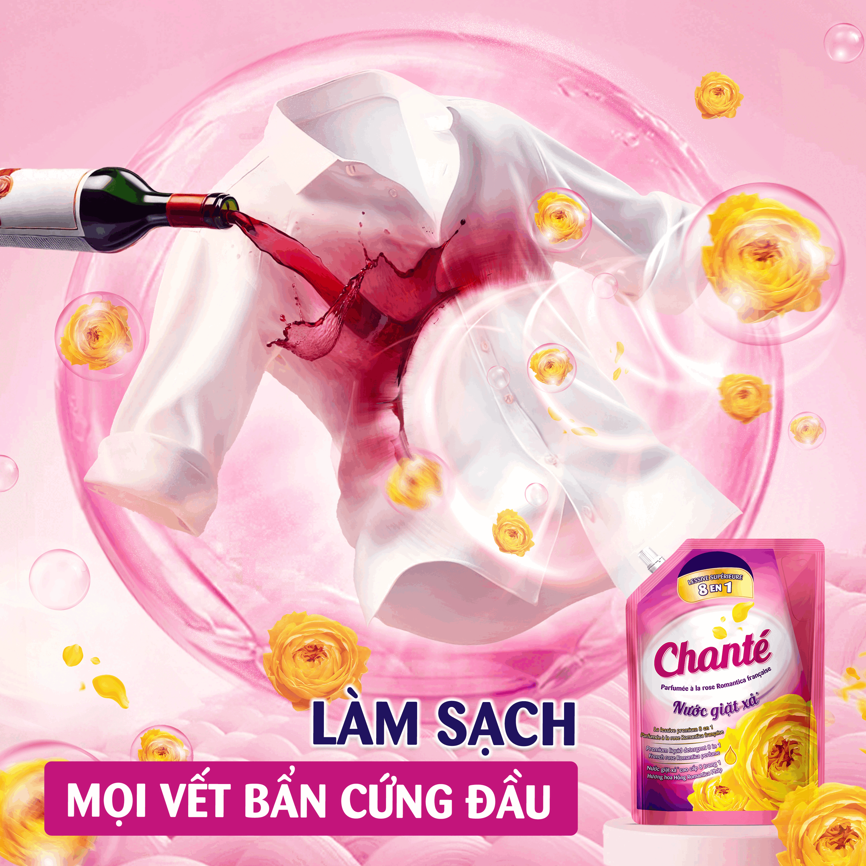Combo 2 Nước Giặt Xả Chanté Cao Cấp 8 Trong 1 Túi X 3.4Kg/3.05KG - Ảnh 5
