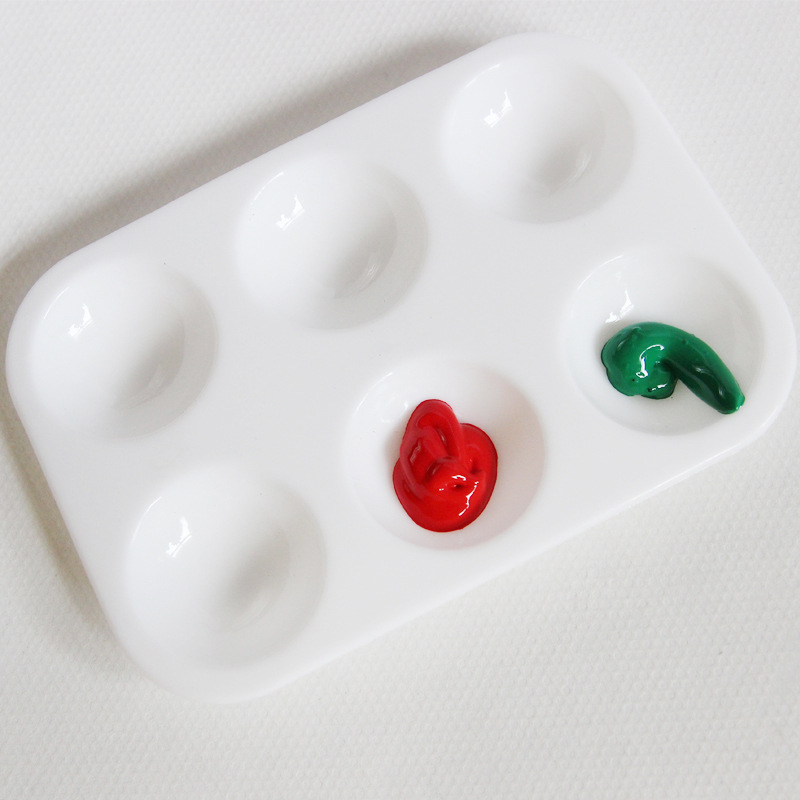 Khay Pha Màu 6 ô, bảng Palette