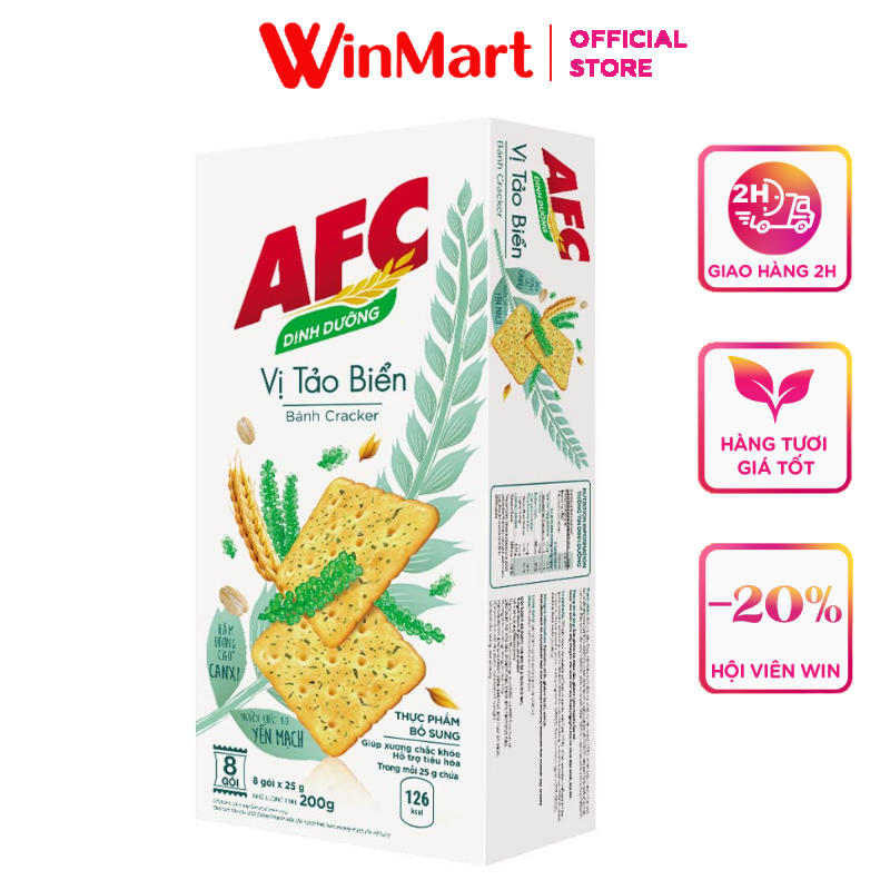 [Siêu thị WinMart] - Bánh tảo biển AFC hộp 200g