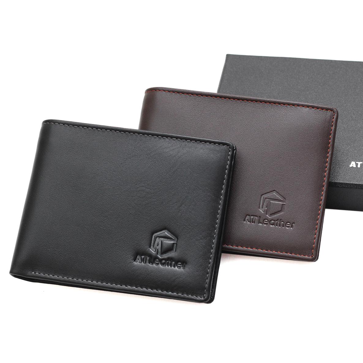 Ví da bò nam cao cấp AT Leather 049 - Da bò 100%