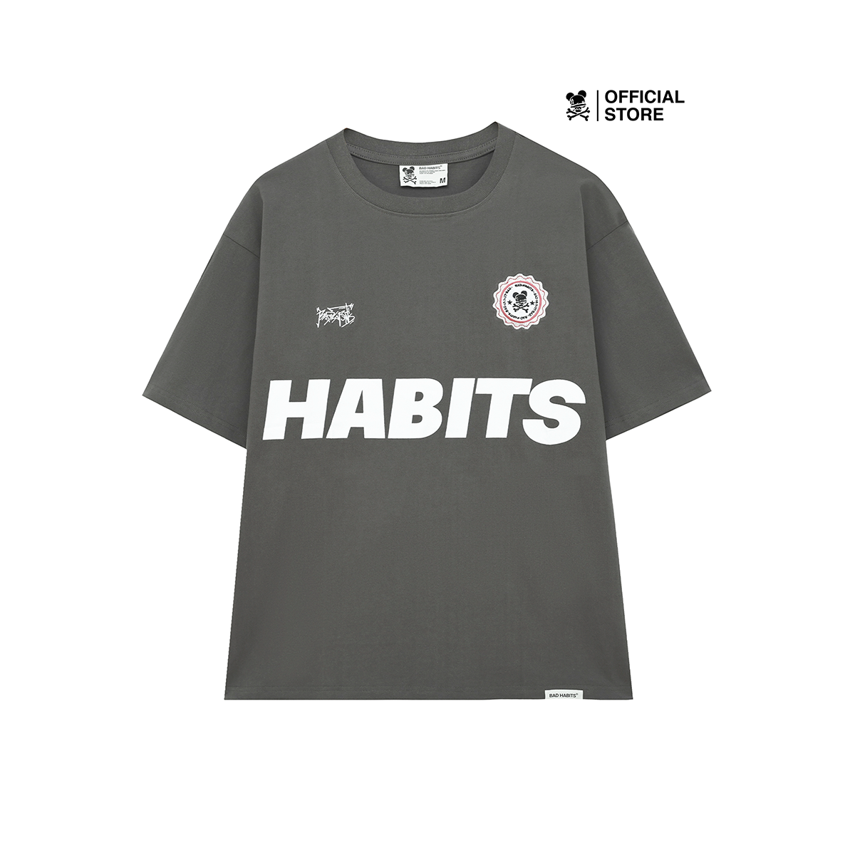 Áo Thun Unisex Bad Habits- Grey Bad Uniform Tee - Local Brand Chính Hãng