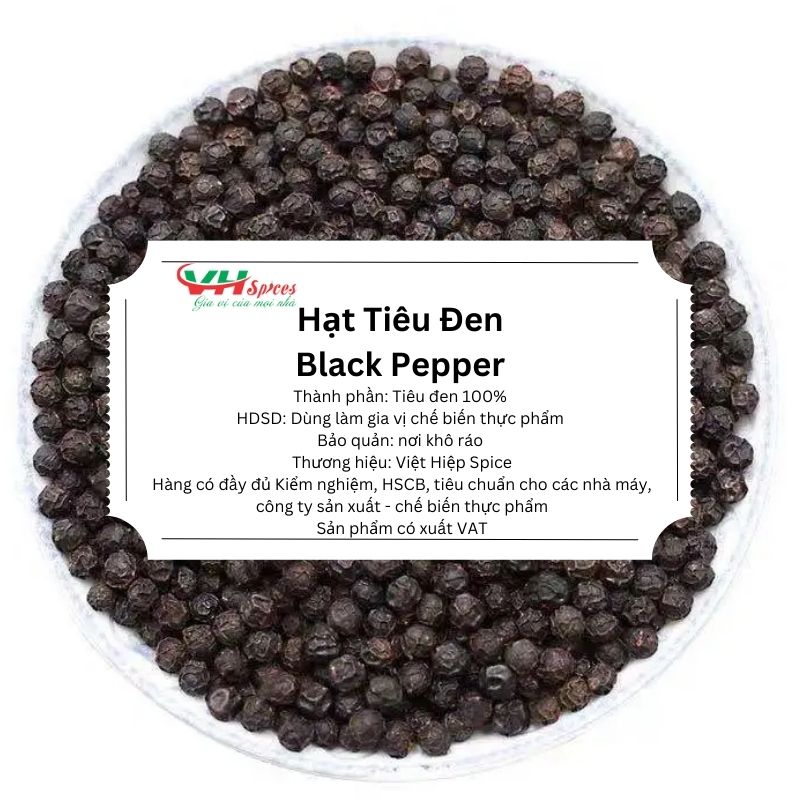 Hạt tiêu đen loại 1 việt hiệp