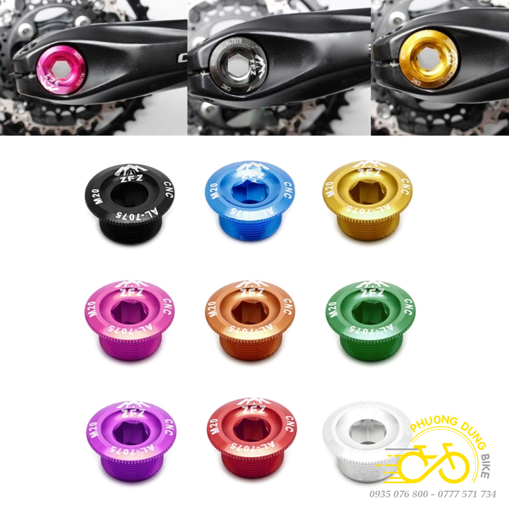Ốc vặn đùi đĩa trục rỗng xe đạp m15 m18 m20 zfz