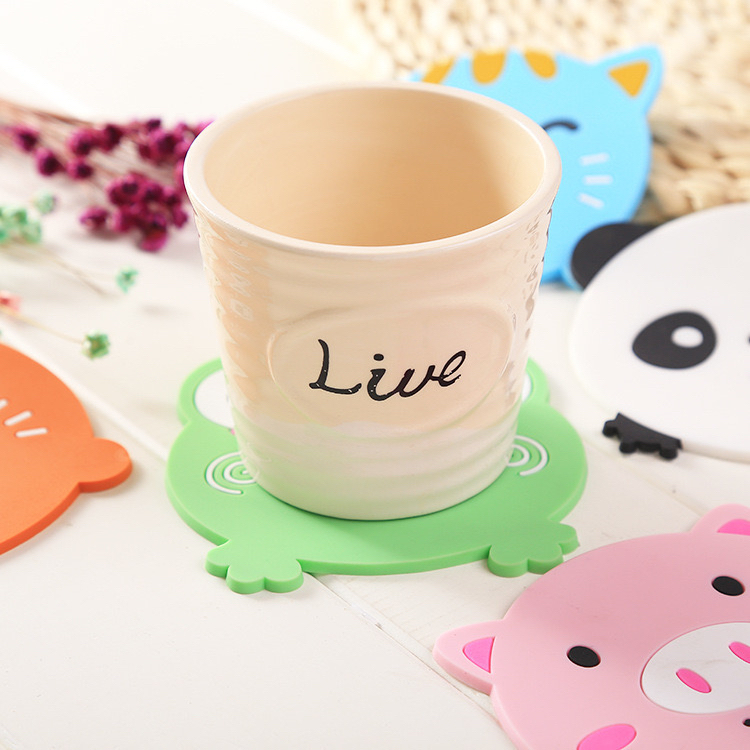 Đế lót ly silicon hình thú