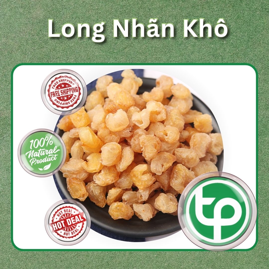 [Hàng mới về] Long nhãn sấy khô túi lớn 500gram - chuyên dùng để pha trà và nấu chè cực kỳ hiệu quả