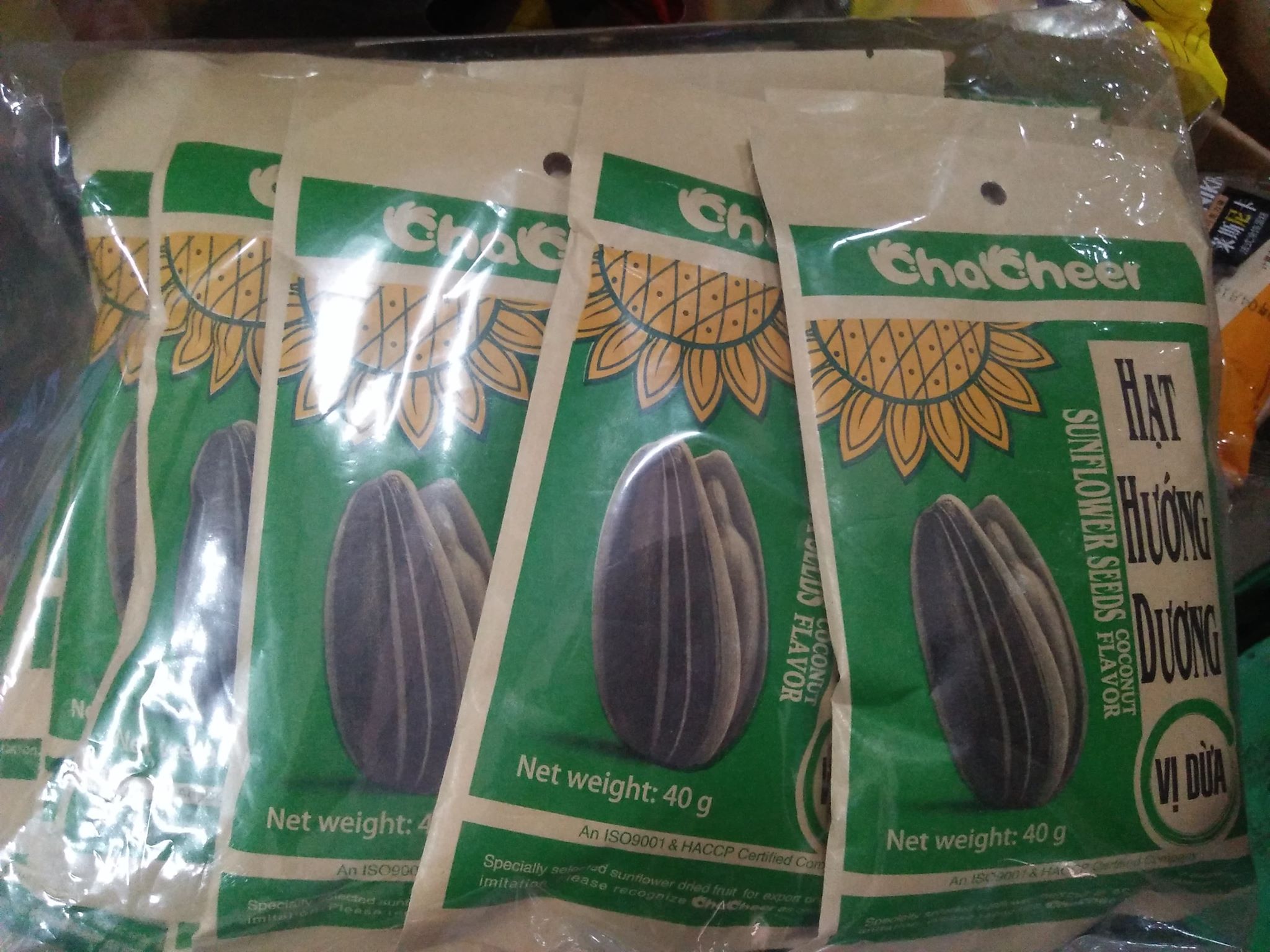COMBO 10 GÓI HẠT HƯỚNG DƯƠNG CHACHEER VỊ DỪA