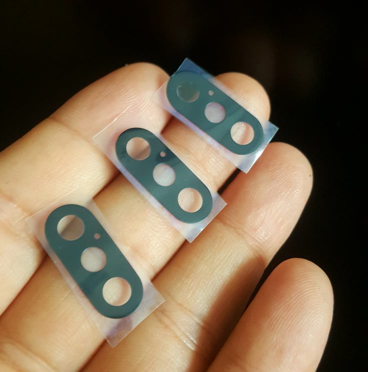 Mặt Kính Camera Sau Iphone X Không Khung, Có Kèm Theo Keo, Linh Kiện Thay Thế